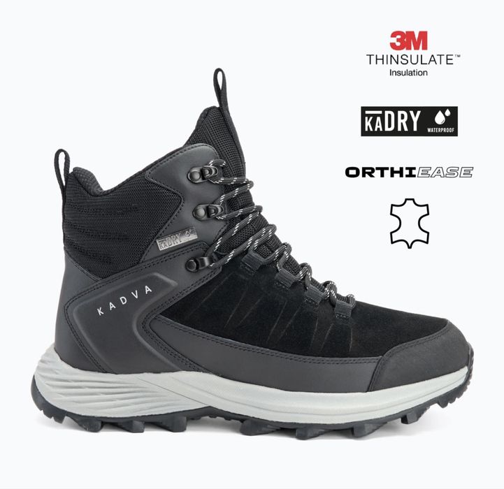 Buty trekkingowe męskie KADVA Ascent Mid WaterProof czarny