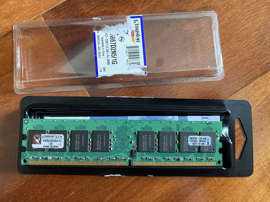 Memoria ram - kingston KVR533D2N4/1G DDR2-533