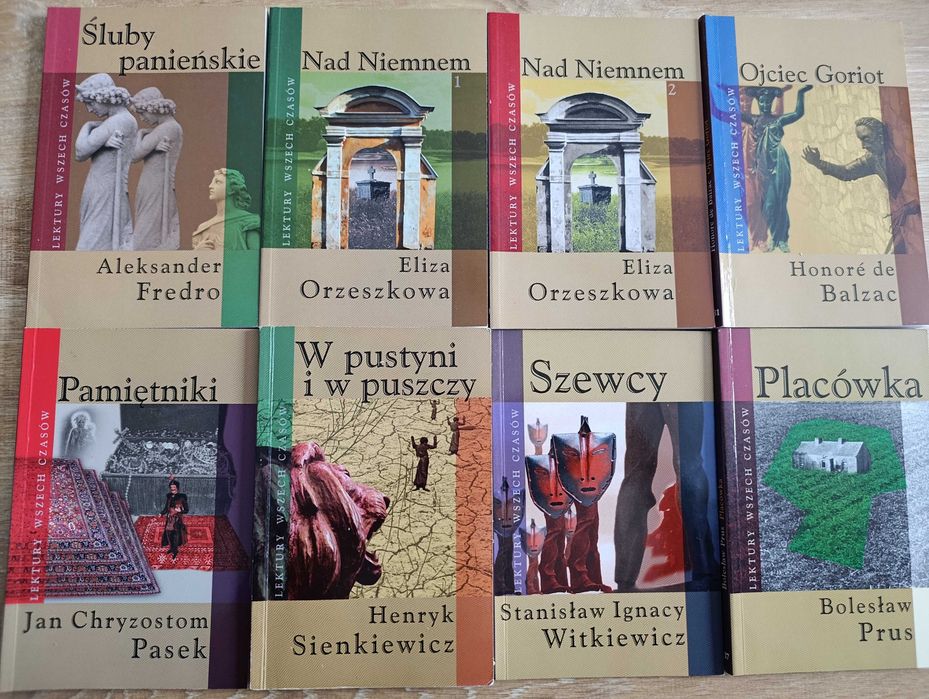 Zestaw lektur szkolnych podstawówka  i liceum