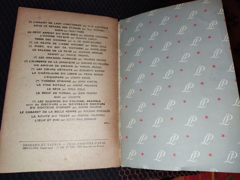 Livro - La Route au Tabac (Tobacco Road), Erskine Caldwell - francês