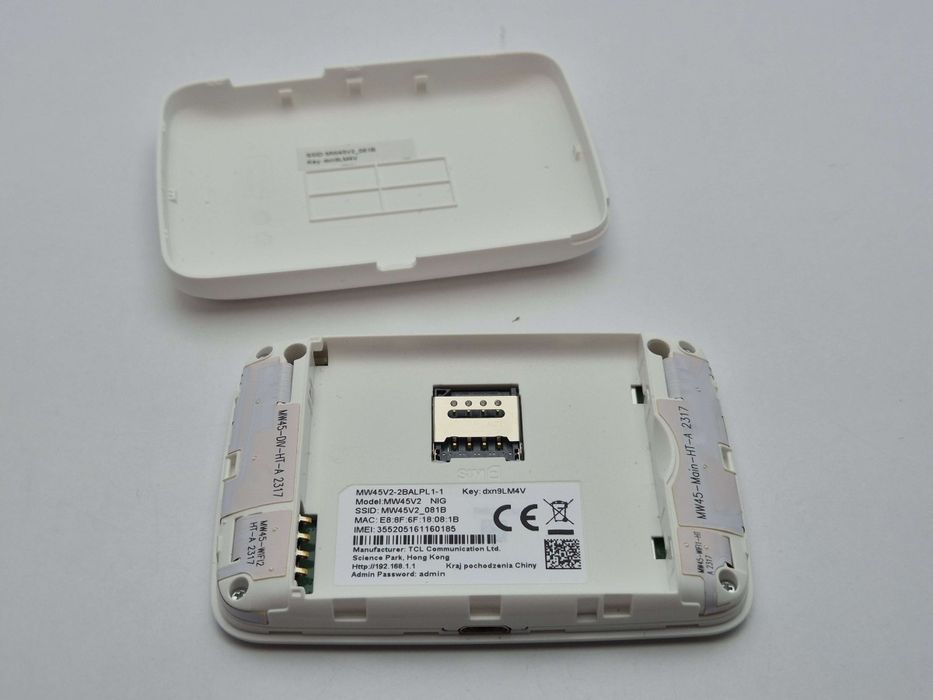 Hotspot MEO 4g TCL Router 4G MW45V2