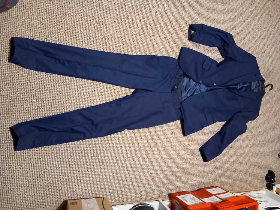 Garnitur młodzieżowy Paco Lorente niebieski 44/165 + 76/164 super slim