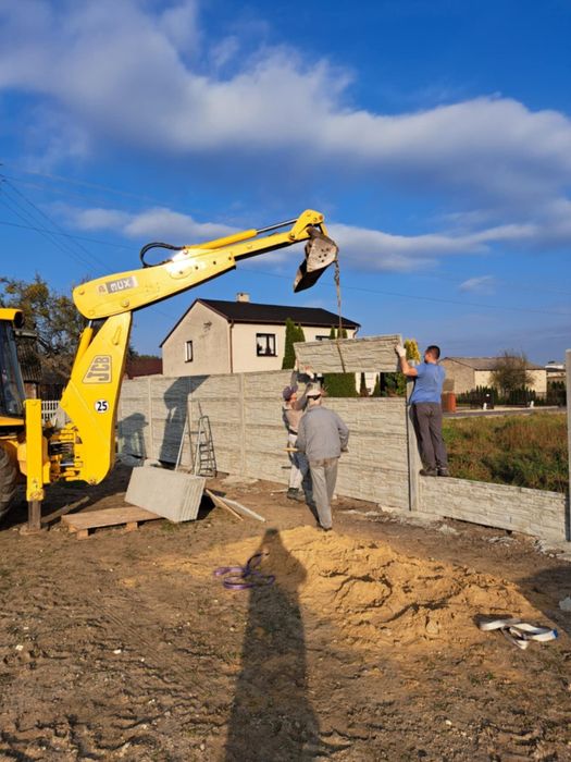 Ogrodzenie betonowe Płot na 4 płyty Garaż wiata