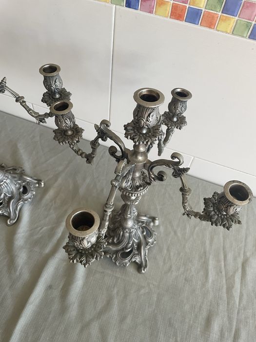 Par de Castiçais para 5 velas