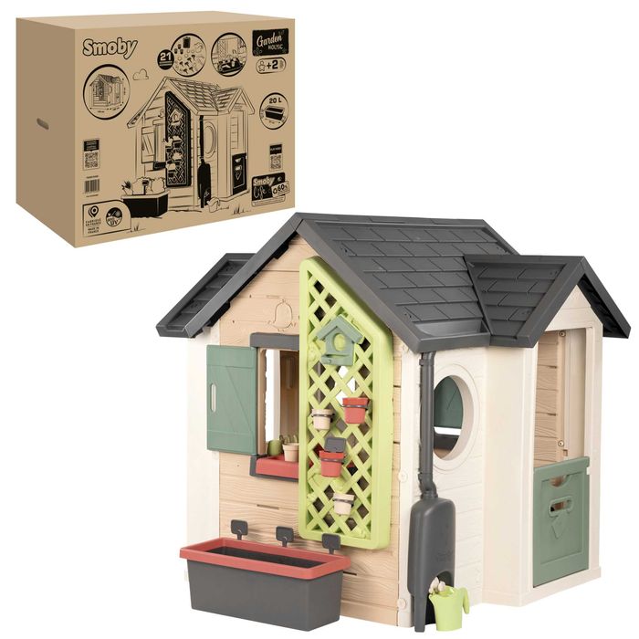 Будинок Smoby Life "Садовий" з кашпо та годівничкою (7600810408)
