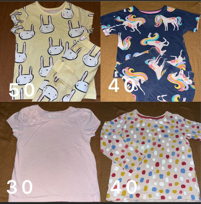 Піжама, шапка, теплі штани на дівчинку 4-5 років