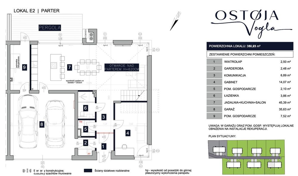 Dom Wilanów | 309 m² | Ostoja Vogla | Działka 557 m² | Projekt w cenie