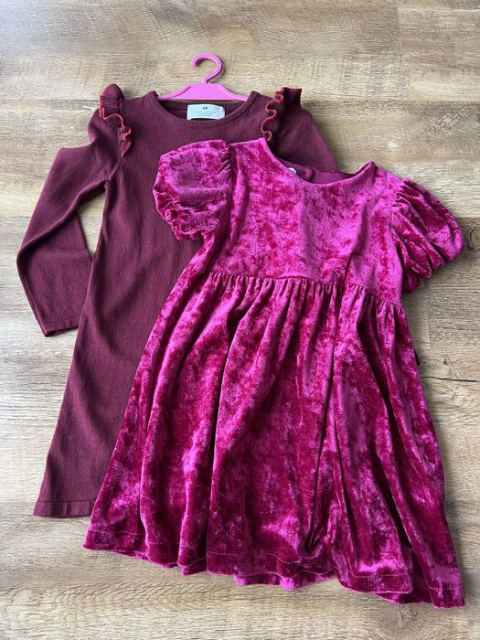 Zestaw 2 sukienek Zara/h&m 110