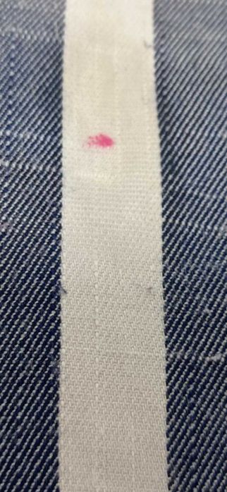 Stradivarius Marynarskie spodnie Białe Granatowe paski r M Casual