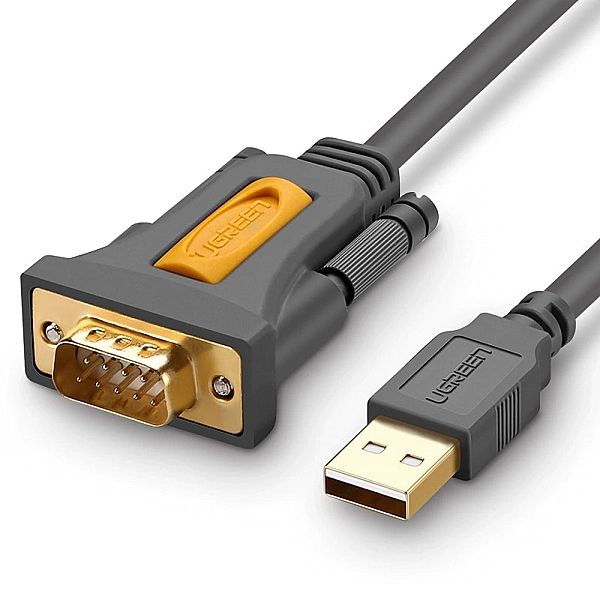 Ugreen kabel adapter USB-A - DB9 RS-232/1.5m szary (CR104)