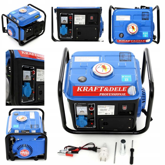 GENERATOR prądotwórczy AGREGAT prądu moc 1200W / 230V / 2KM KD109