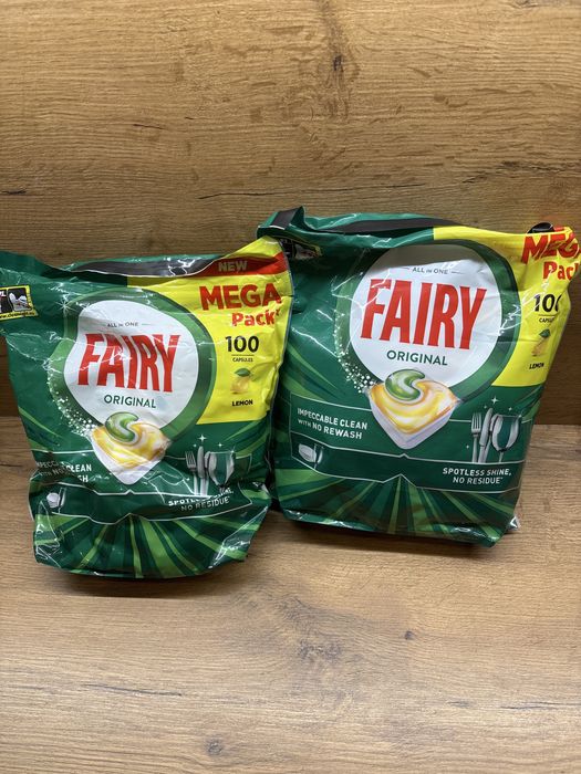 2 opakowania Fairy kapsułek do zmywarki 200sztuk