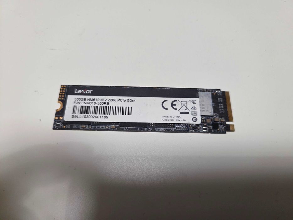 Dysk SSD Lexar NM610 500GB, 100% sprawny