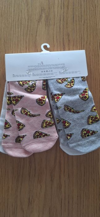 Skarpetki z nadrukiem pizza 39 -41 House nowe 3pak