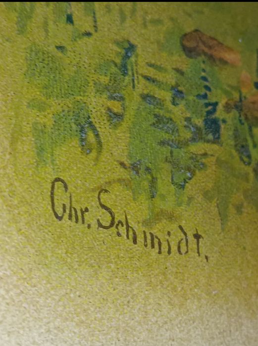 Quadro com antiga gravura paisagem