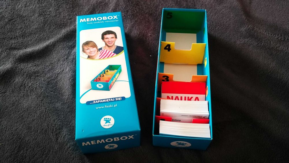 Fiszki Niemiecki poziomy 1-5 (A1-C1) + Memobox