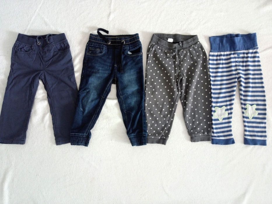 Spodnie chłopięce 4 sztuki, rozm. 86/92