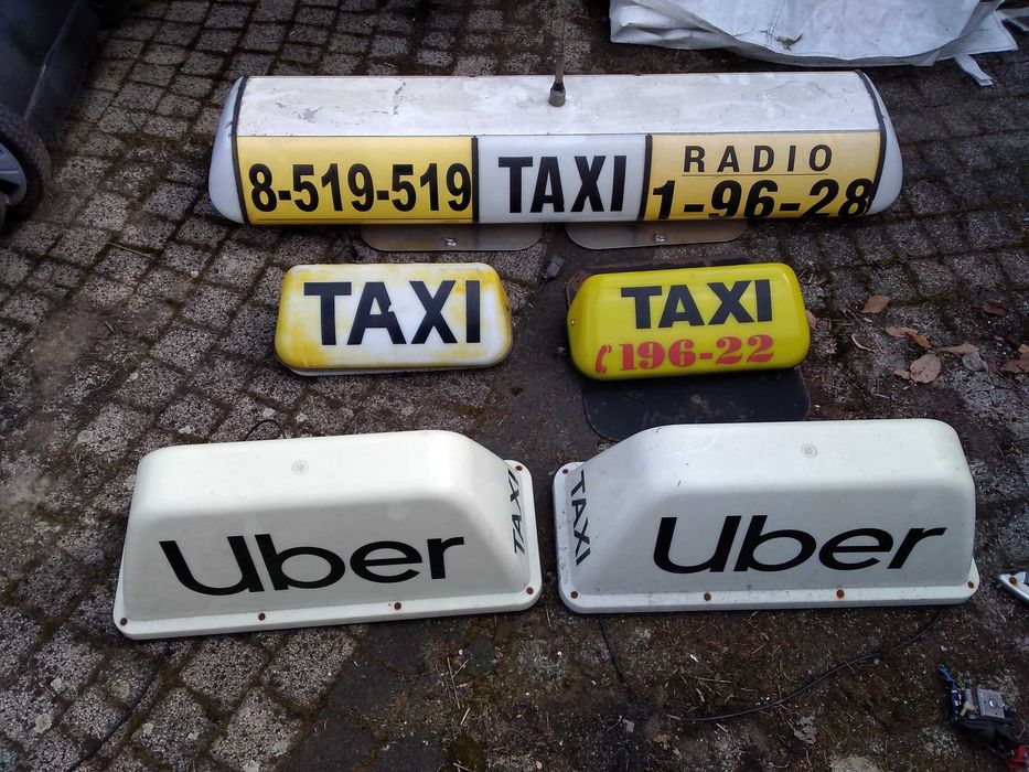 lampa taxi radiotaxi uber bolt wieża JVC