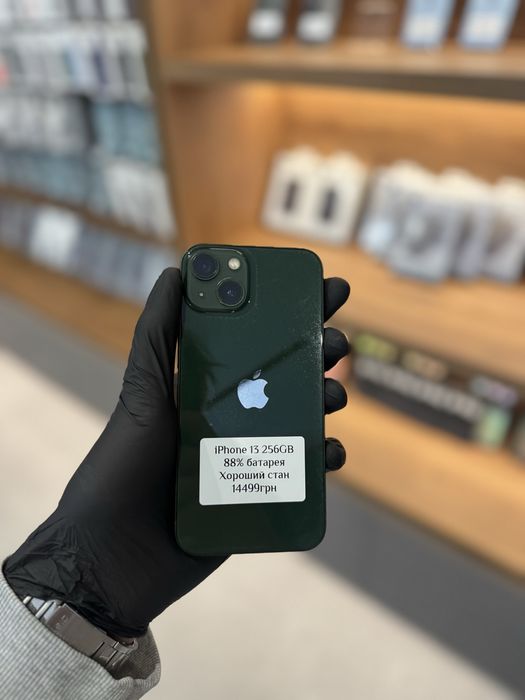 Apple iPhone 13 256GB Green / фізична сім /— Хороший стан / АКБ 86% / neverlock / магазин / гарантія