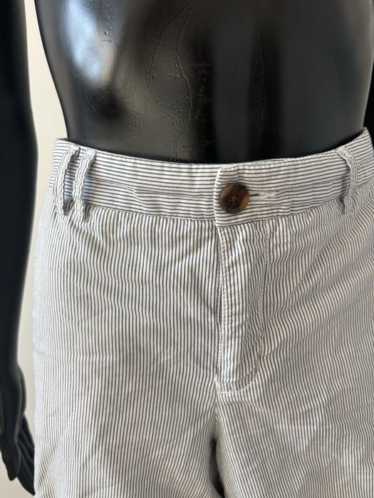 klasyczne szorty w paski krótkie spodenki biało granatowe H&M 40 L