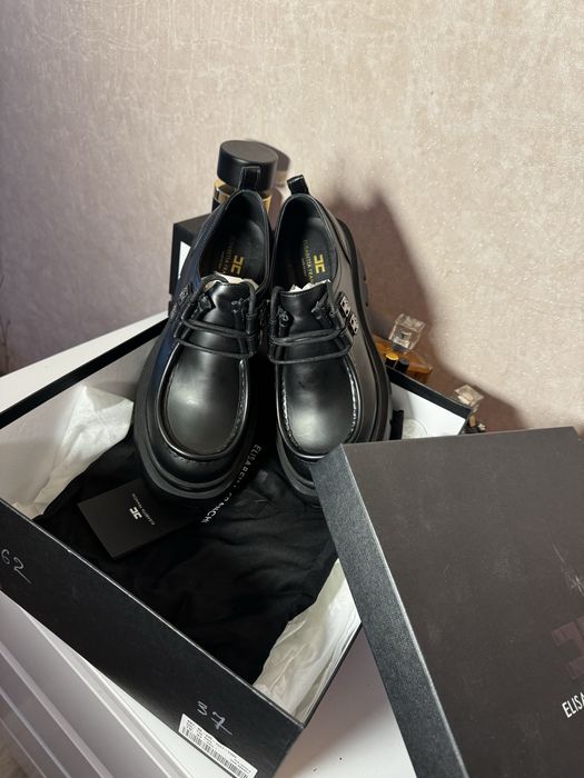 Туфли Дерби На платформе Кожа ELIZABETTA FRANCHI