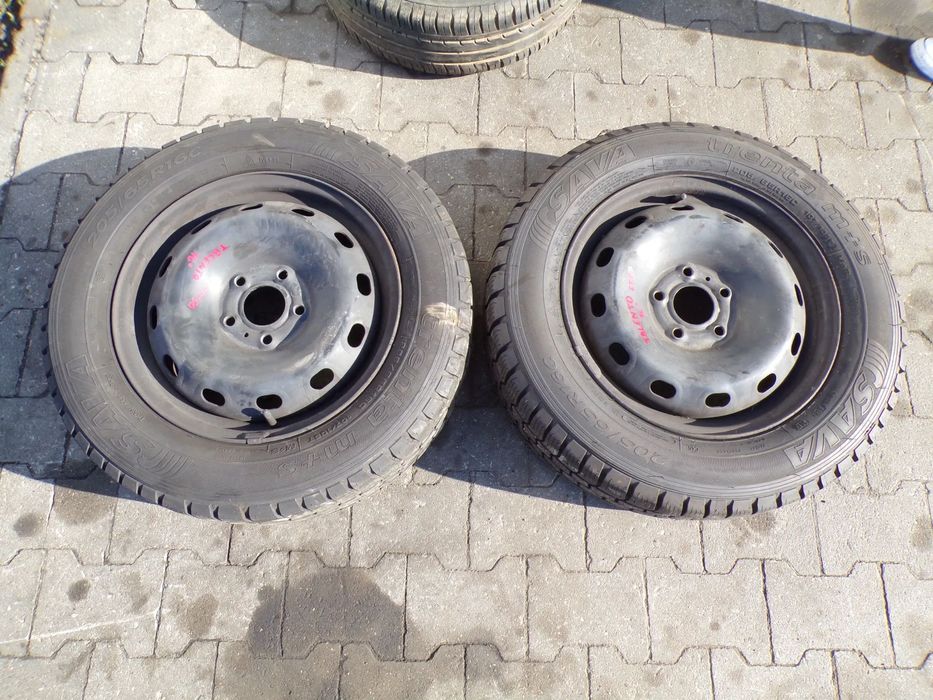 KOŁO FIAT TALENTO 16 205/65 16C OPONA SAVA 3419 9 MM 3620 6 MM ET 50