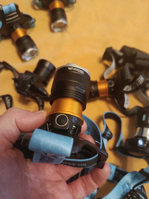 Ліхтарі налобні та ручні  з алюмінієвого сплаву