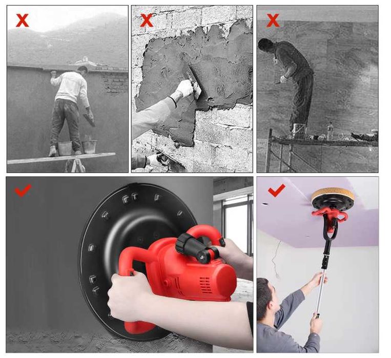 F1275 3 in 1 talocha eletrica orbital Cimento, misturador e lixadeira