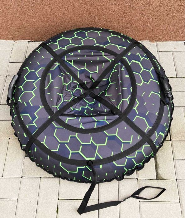 Тюбінг ватрушка для катання 100 120 см З камерою або без Зимові санки