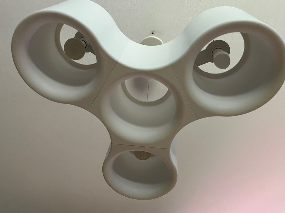 Lampa wisząca Moderno 15264, biała, regulacja wysokości,3źródła światł