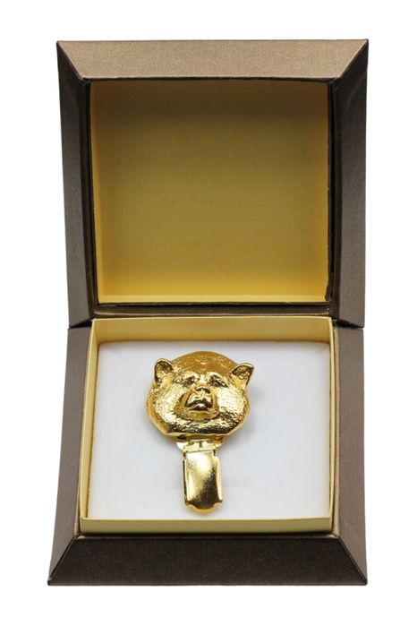 Akita clipring pozłacany w pudełku Art-Dog