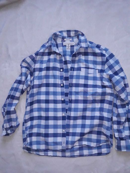 Koszula w niebieską kratę H&M L.O.G.G r.M