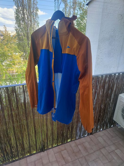 Kurtka przeciwdeszczowa do biegania High Point Waterproof Jacket męska pomarańczowo-granatowa