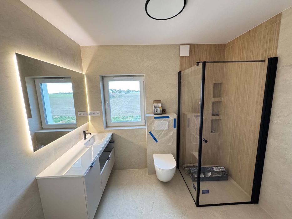 Gres na małą łazienkę 11,52m2