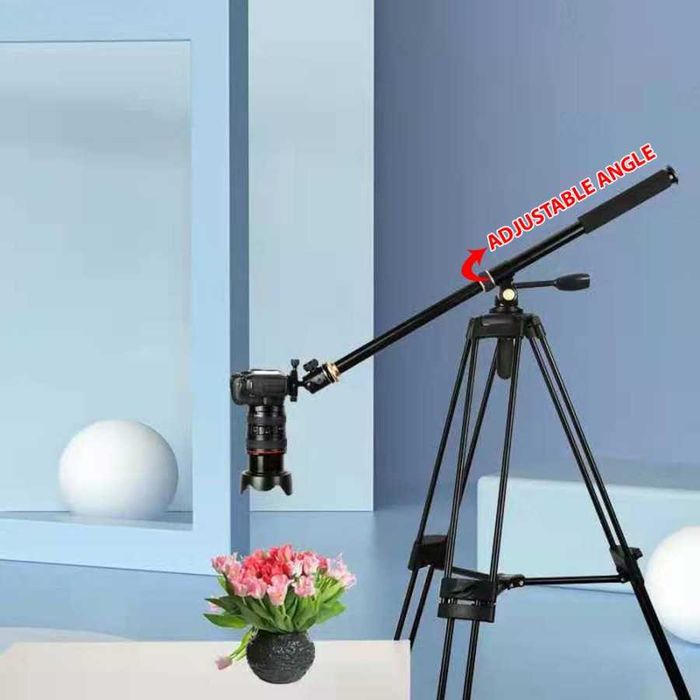 Телескопічна горизонтальна штанга Q77 на штатив для виносу камери 77см