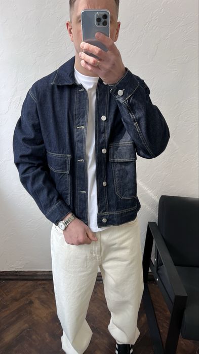 NEW !Чоловіча джинсова куртка PULL&BEAR