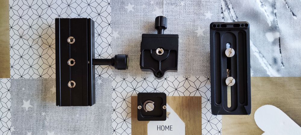 Conjunto de Sapatas Quick Release para câmaras