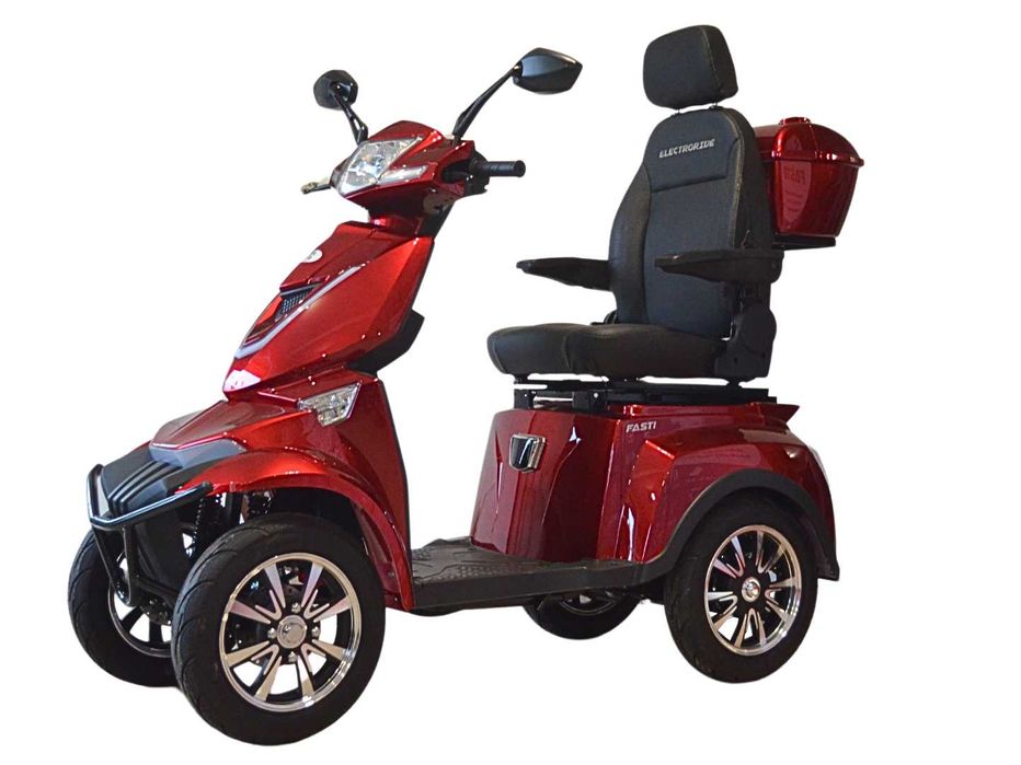 ELECTRORIDE FASTI 4 Max czterokołowy skuter elektryczny, czerwony