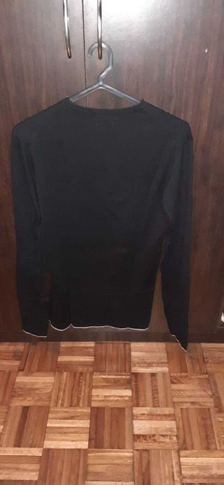 Camisola fina Slim Fit Preto- Massimo dutti