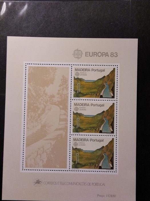 1983 Bloco Europa CEPT Madeira MNH **