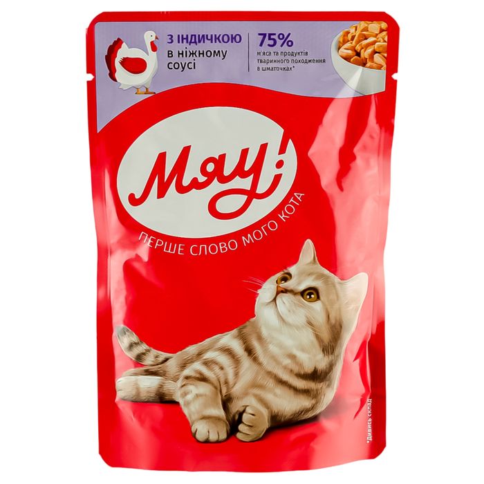 Вологий корм  Мяу блок 24 шт