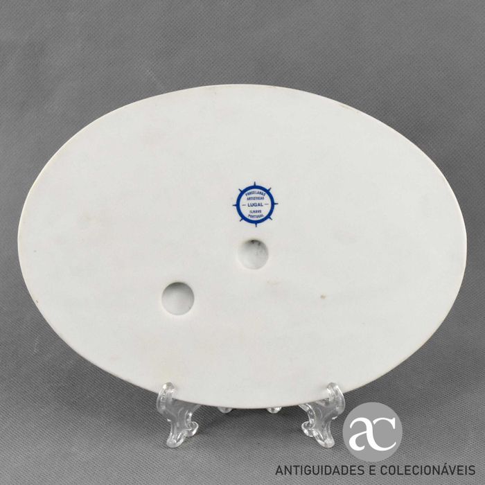 Placa Biscuit de Moliceiro, alto relevo, artista Carlos Calisto