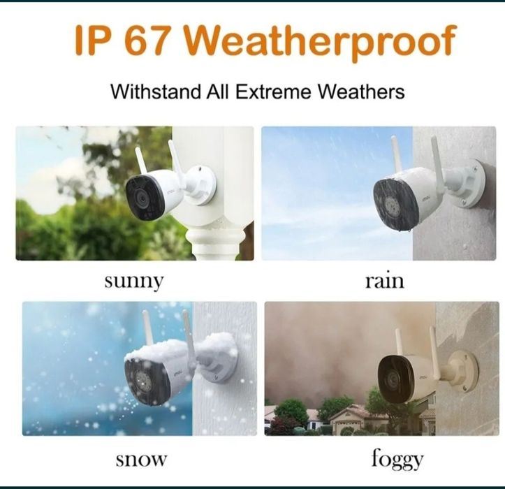 Камера видеонаблюдения Imou Bullet 2E (4 mp] LED подсветка