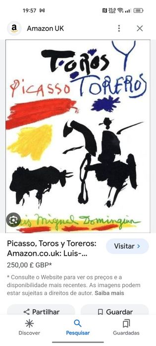 Grande quadro/tela Picasso Toros y Toreros