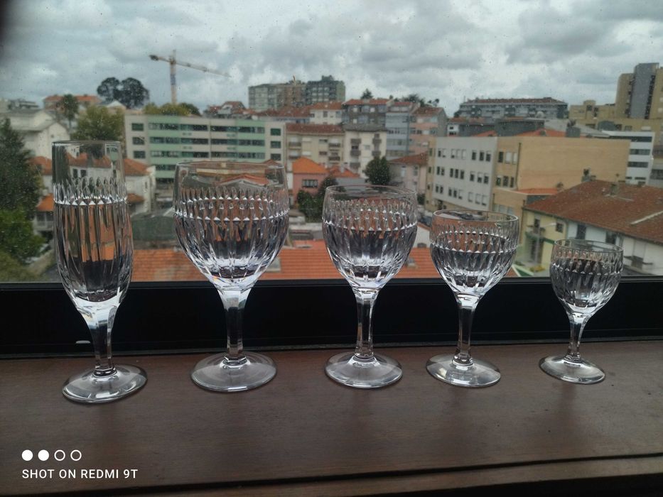 Serviço de copos e jarras de cristal Atlantis (vista alegre)