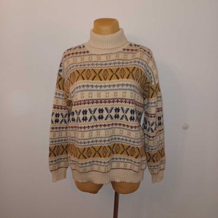 WEŁNIANY duży bardzo ciepły golf + 11 rzeczy zgodnie z czatem z Anną