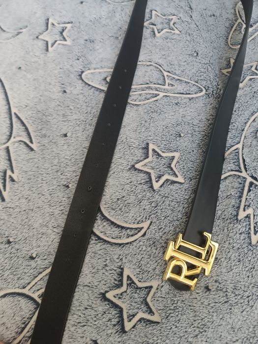 Czarny pasek damski Ralph Lauren