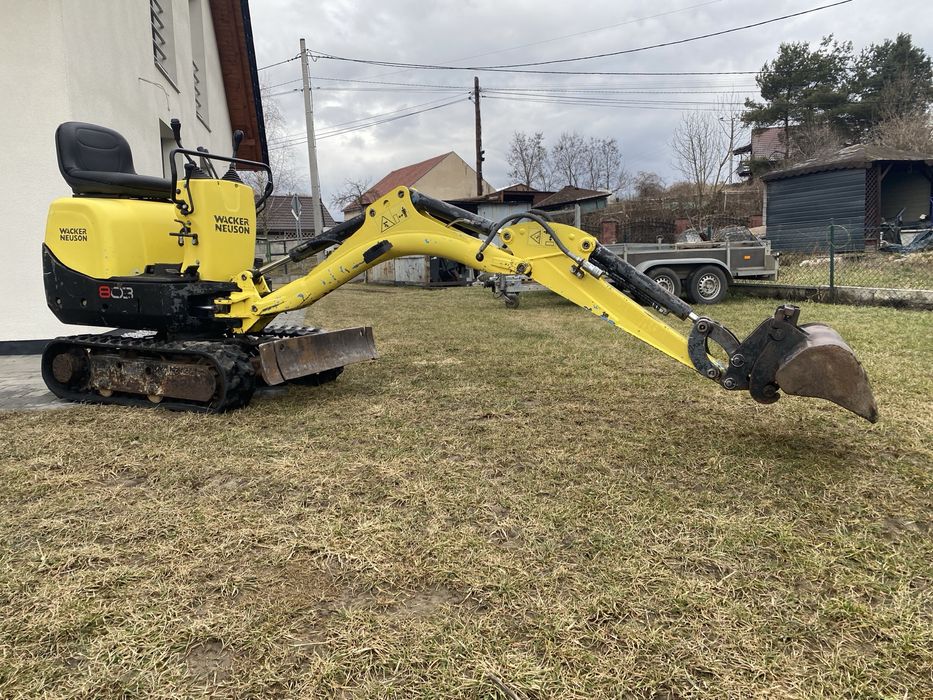 Minikoparka wacker neuson 803 komplet łyżek