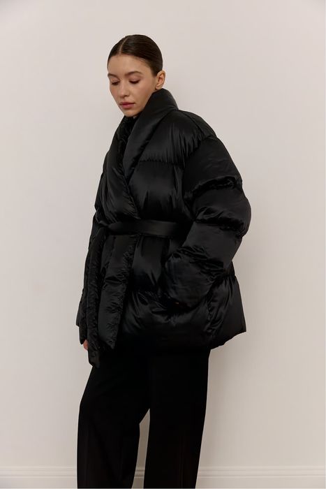 Пуховик подовжений з поясом Vloria S