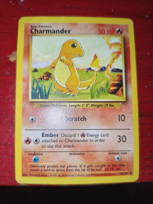 Pokemon Charmander 46/102 1999 rok